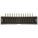 Amphenol Communications Solutions T821 Series Right Angle Through Hole 26 Contact PCB Header 2.54 mm Pitch T821126A1R100CEU