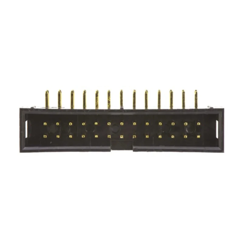 Amphenol Communications Solutions T821 Series Right Angle Through Hole 26 Contact PCB Header 2.54 mm Pitch T821126A1R100CEU