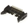 Amphenol Communications Solutions T816 Series Right Angle Through Hole PCB Header, 20 Contacts, 2.54 mm T816120A1R101CEU