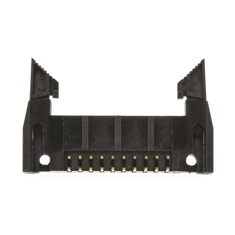 Amphenol Communications Solutions T816 Series Right Angle Through Hole PCB Header, 20 Contacts, 2.54 mm T816120A1R101CEU
