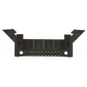 Amphenol Communications Solutions T816 Series Right Angle Through Hole PCB Header, 20 Contacts, 2.54 mm T816120A1R101CEU