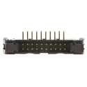 Amphenol Communications Solutions T816 Series Right Angle Through Hole PCB Header, 20 Contacts, 2.54 mm T816120A1R101CEU
