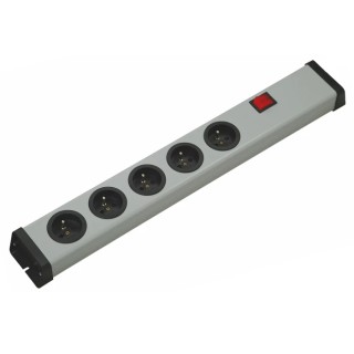 Bodo Ehmann 16A 250V 5 Gang Extension Lead with 1.5m Cable Type E French Sockets 0201X02052300