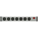 Bodo Ehmann 16A 250V 7 Gang Extension Lead Corded with 1.5m Type E French Plug Cable VARIO LINEA 0201X02072301