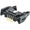 Amphenol Communications Solutions T816 Series Right Angle Through Hole PCB Header, 8 Contacts, 2.54 mm T816108A1R102CEU