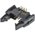 Amphenol Communications Solutions T816 Series Right Angle Through Hole PCB Header, 8 Contacts, 2.54 mm T816108A1R102CEU