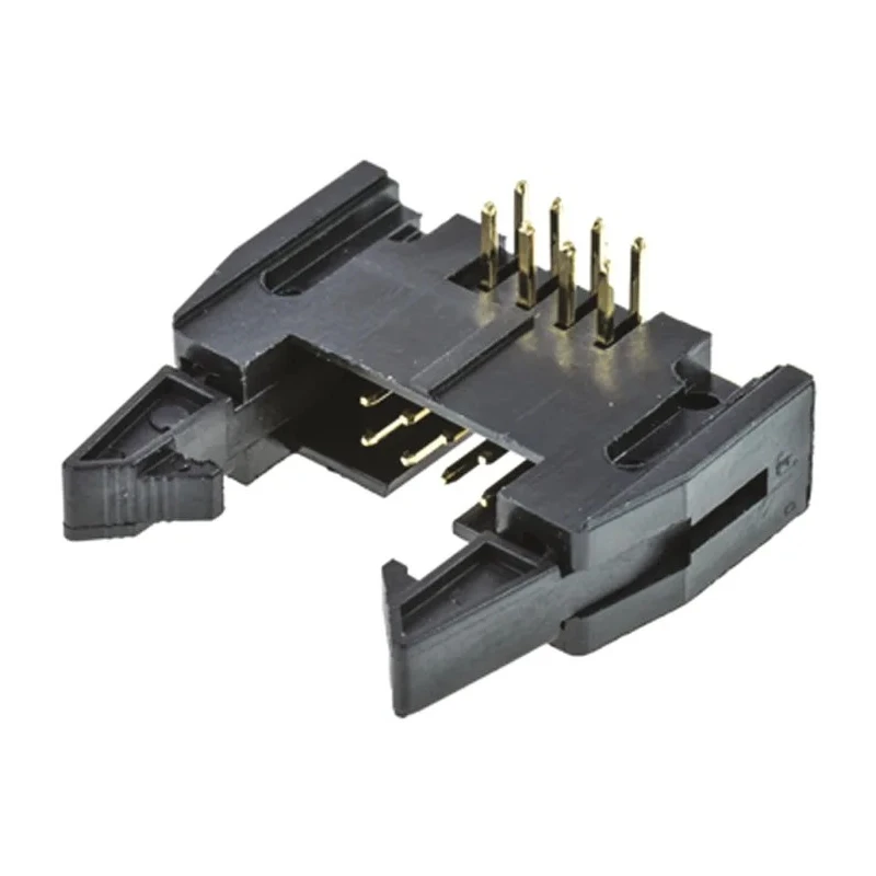 Amphenol Communications Solutions T816 Series Right Angle Through Hole PCB Header, 8 Contacts, 2.54 mm T816108A1R102CEU
