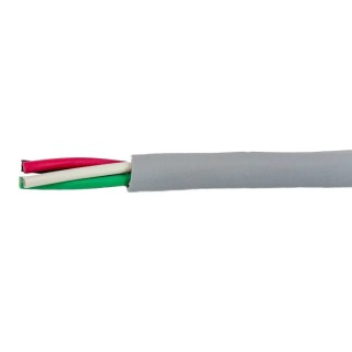 Alpha Wire Ecogen Ecocable Mini Control Cable 4 Cores 0.09mm² 28 AWG Unscreened 30m Grey Jacket 78004 SL005