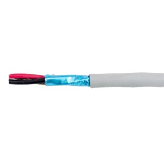 Alpha Wire Ecogen Ecocable Mini Screened Control Cable, 2 Cores, 0.09mm² 28 AWG, 300V, 30m, Grey Modified 78102 SL005