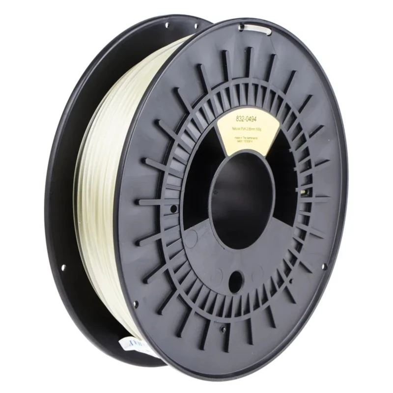 RS PRO 2.85 mm Natural Polyvinyl Chloride 3D Printer Filament, 500 g, Fused Deposition Modelling (FDM) 205°C 832-0494