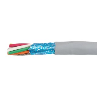 Alpha Wire Ecogen Ecocable Mini Screened Control Cable 8 Cores 0.38mm² 22 AWG 300V Grey Modified Polyphenylene 78138 SL005