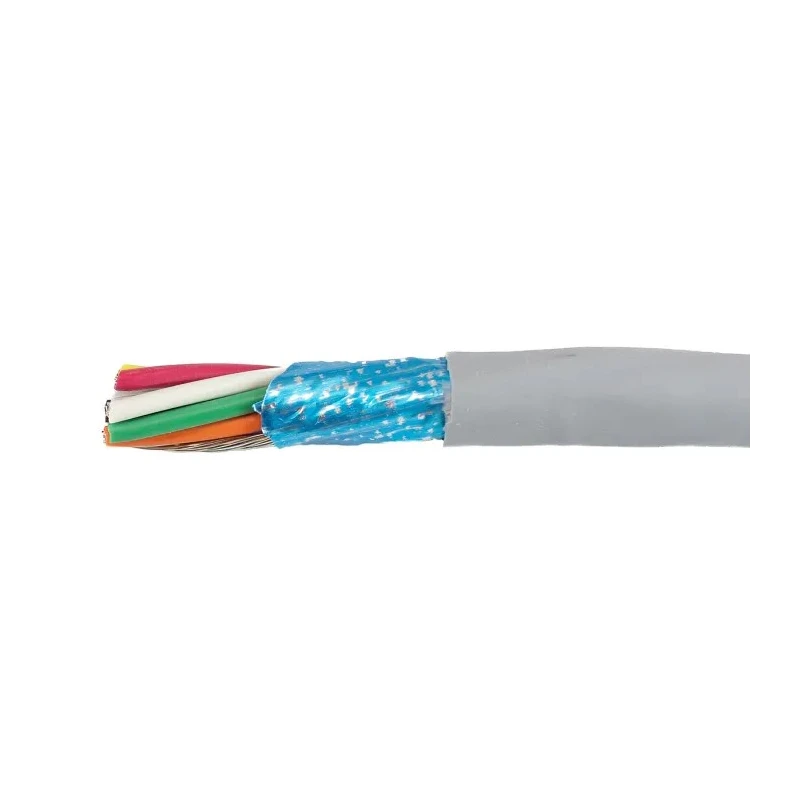 Alpha Wire Ecogen Ecocable Mini Screened Control Cable 8 Cores 0.38mm² 22 AWG 300V Grey Modified Polyphenylene 78138 SL005