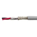 Alpha Wire Ecogen Ecocable Mini Screened Control Cable, 2 Cores, 0.09mm² (28 AWG), 300 V, 30 m Length, Grey 78302 SL005