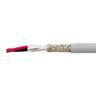 Alpha Wire Ecogen Ecocable Mini Control Cable 3 Cores 0.09mm² 28 AWG Screened 30 m Grey Modified Polyphenylene 78303 SL005