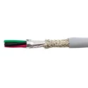 Alpha Wire Ecogen Ecocable Mini Control Cable, 4 Cores, 0.61mm² 20 AWG, Screened, 300V, 30 m, Grey Modified 78344 SL005