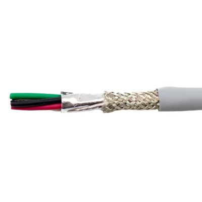 Alpha Wire Ecogen Ecocable Mini Screened Control Cable 4 Cores 0.09mm² 28 AWG 300V 30m 78304 SL005