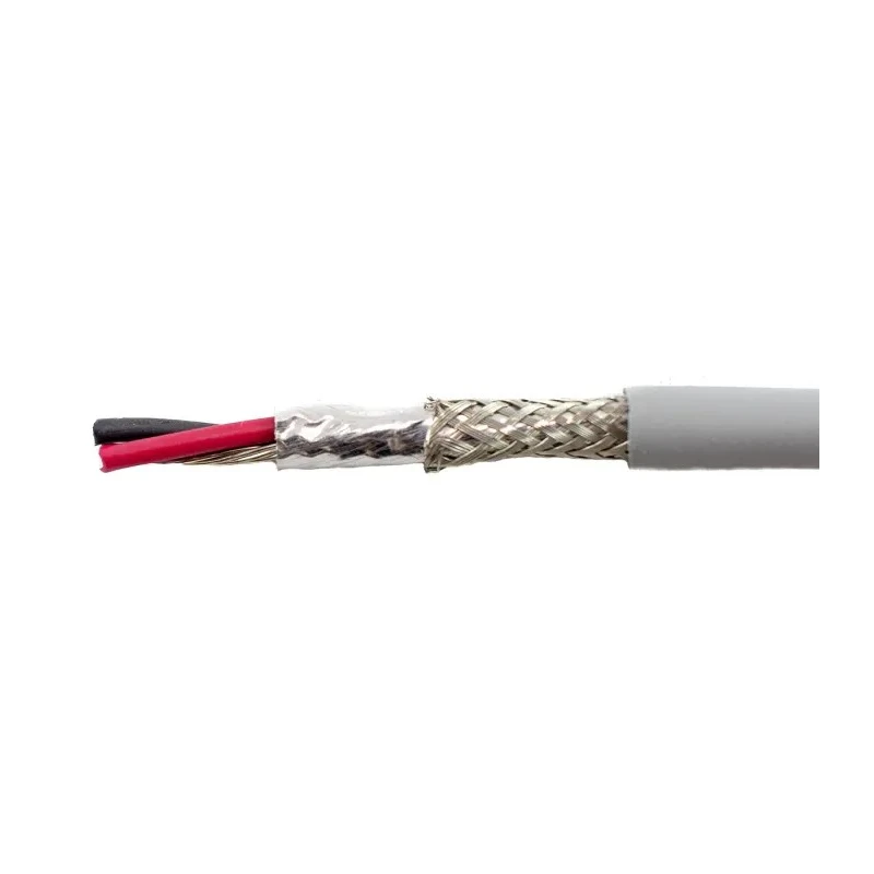 Alpha Wire Ecogen Ecocable Mini Control Cable 2 Cores 0.24mm² 24 AWG Screened 30 m Grey Modified Polyphenylene 78322 SL005