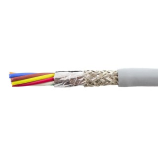 Alpha Wire Ecogen Ecocable Mini Control Cable 8 Cores 0.09mm² 28 AWG Screened 300V 30m 78308 SL005