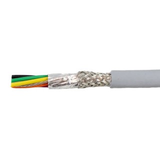 Alpha Wire Ecogen Ecocable Mini Control Cable, 6 Cores, 0.61mm² 20 AWG, Screened, 30 m, Grey Modified 78346 SL005