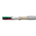 Alpha Wire Ecogen Ecocable Mini Control Cable, 4 Cores, 0.24mm² 24 AWG, Screened, 30 m, Grey Modified 78324 SL005