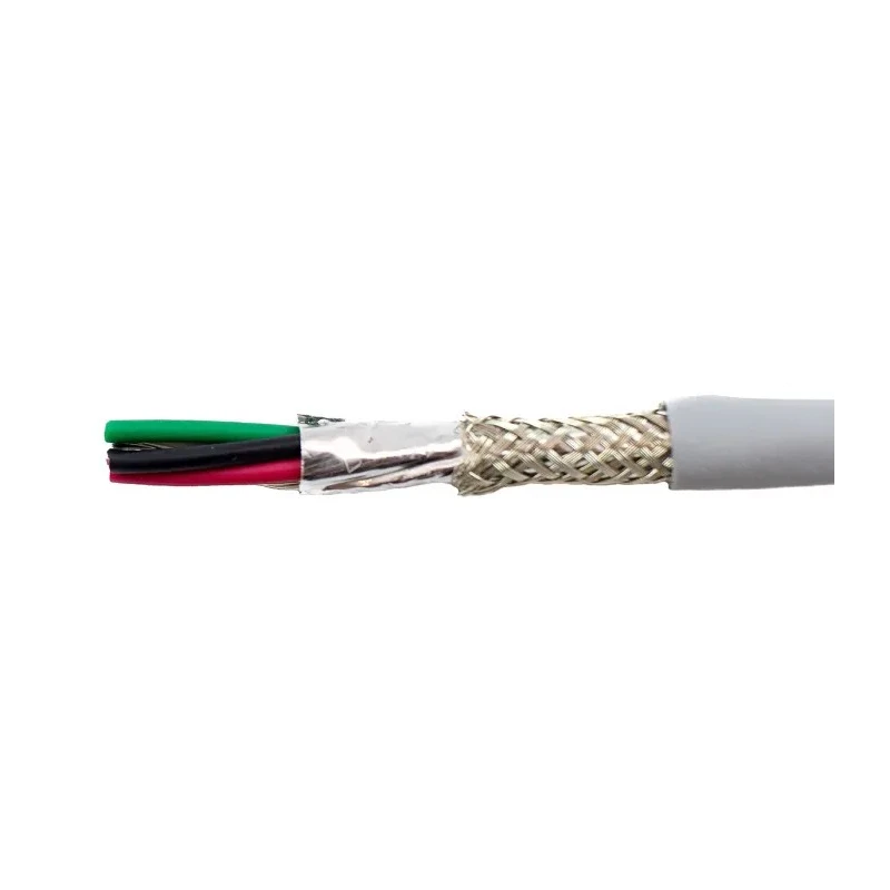 Alpha Wire Ecogen Ecocable Mini Control Cable, 4 Cores, 0.24mm² 24 AWG, Screened, 30 m, Grey Modified 78324 SL005