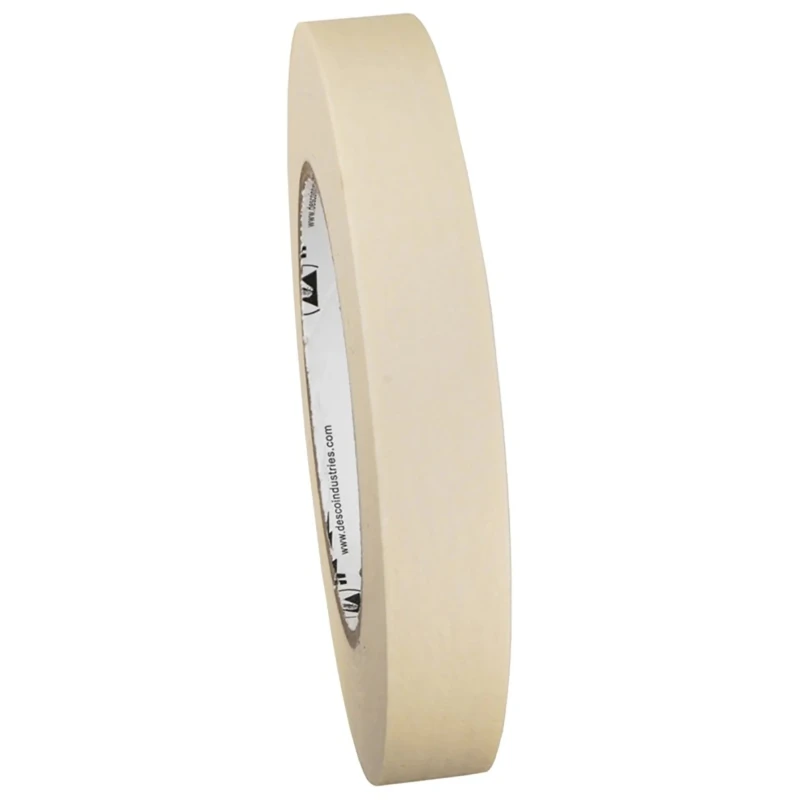 Desco Europe Natural Rubber ESD Tape 18mm Width, 54.8m Length, Anti-Static, Cream, Model 242279