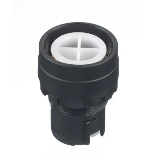 Idec Black Momentary Push Button Head, 22 mm Cutout Diameter, Plastic, IP20 and IP66 Rated HW1B-M0