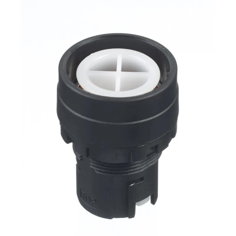 Idec Black Momentary Push Button Head, 22 mm Cutout Diameter, Plastic, IP20 and IP66 Rated HW1B-M0