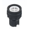 Idec Black Momentary Push Button Head, 22 mm Cutout Diameter, Plastic, IP20 and IP66 Rated HW1B-M0