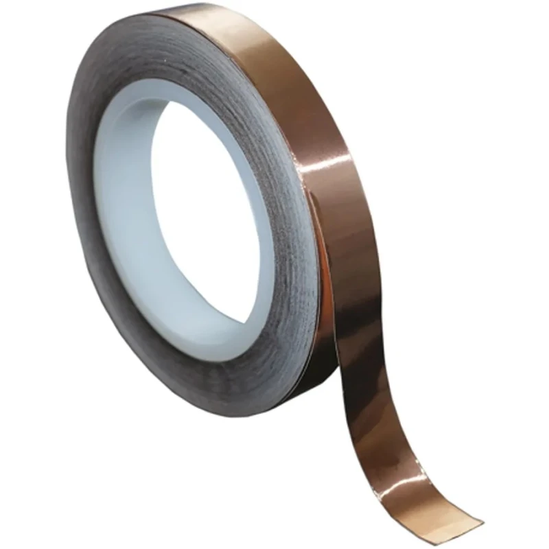 Hi-Bond Conductive Metallic Tape Copper Foil 0.07mm Thickness 25mm x 33m HB 740 25mm x 33m