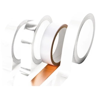 Hi-Bond Conductive Metallic Tape Copper Foil Backing 25mm x 25m Acrylic Adhesive 130°C Max HB 938A 25mm x 25m