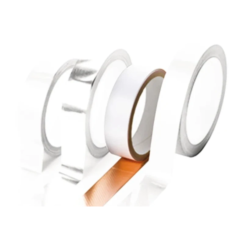 Hi-Bond Conductive Metallic Tape Copper Foil Backing 25mm x 25m Acrylic Adhesive 130°C Max HB 938A 25mm x 25m