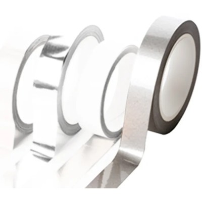 Hi-Bond Double-Sided Conductive Metallic Tape 25mm x 30m, Thermosetting Acrylic Adhesive, 130°C Max HB 750H 25mm x 30m