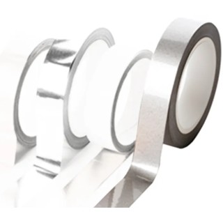Hi-Bond Double-Sided Conductive Aluminium Foil Metallic Tape 12mm x 30m, Acrylic Adhesive, 130°C Max HB 750H 12mm x 30m