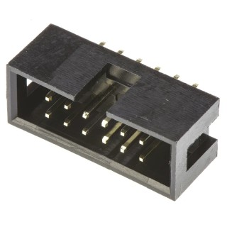 Amphenol Communications Solutions T821 Series Straight Through Hole PCB Header, 12 Contacts, 2.54 mm Pitch T821112A1S100CEU
