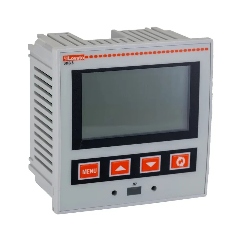 Lovato Electric 3 Phase Digital LCD Energy Meter, 6 A, 92x92 mm Cutout, ±1% Accuracy DMG610
