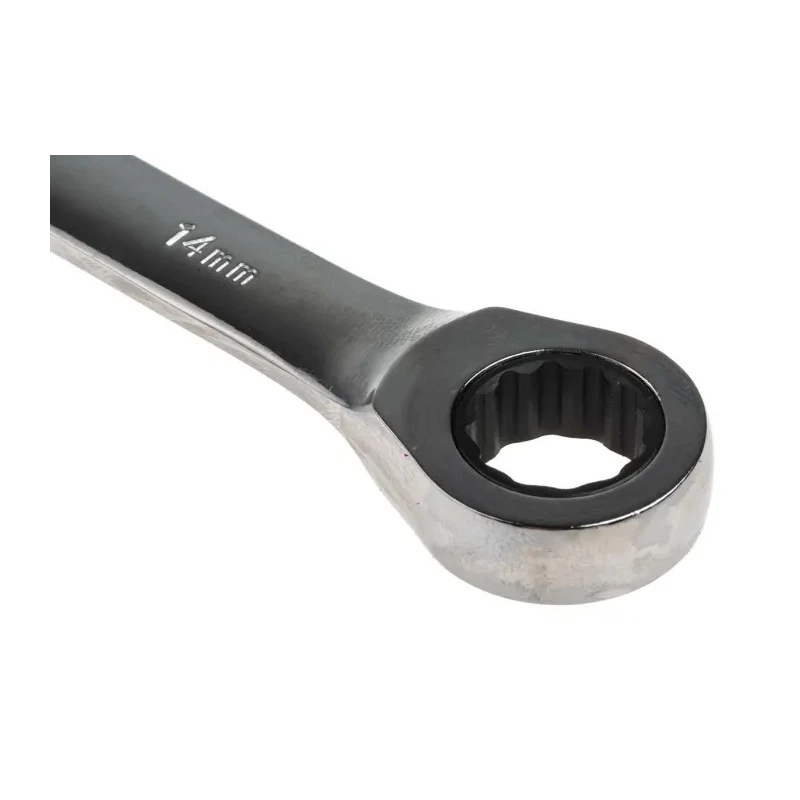 RS PRO 12-Piece Ratchet Spanner Set, 8 To 19 mm, Chrome Vanadium Steel 833-5925