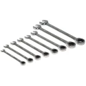 RS PRO 12-Piece Ratchet Spanner Set, 8 To 19 mm, Chrome Vanadium Steel 833-5925