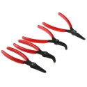 RS PRO 4-Piece Circlip Plier Set Chrome Vanadium Steel Ergonomic PVC Handles 180mm 833-5929