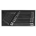 RS PRO 16-Piece Steel Combination Spanner Set 6 to 24 mm Chrome Finish 833-5922