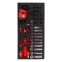 RS PRO 52-Piece 1/4 in Torx Socket Set, Steel Chrome Finish, Square Drive, Model 833-5935