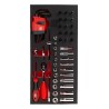 RS PRO 52-Piece 1/4 in Torx Socket Set, Steel Chrome Finish, Square Drive, Model 833-5935