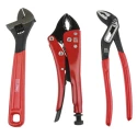 RS PRO 3-Piece Plier Set with Adjustable Wrench, Mole Grips, Water Pump Pliers Turkey Origin 833-5938