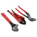 RS PRO 3-Piece Plier Set with Adjustable Wrench, Mole Grips, Water Pump Pliers Turkey Origin 833-5938