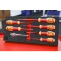 RS PRO Insulated Phillips and Slotted Screwdriver Set with 1000V VDE Voltage Tester 7-Piece 833-5941