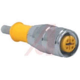 Turck Sensor Actuator Cable, Female 3-Way M12 Connector, 20 m Length, Grey Polyvinyl Chloride Jacket, 250V, RK 4T-20