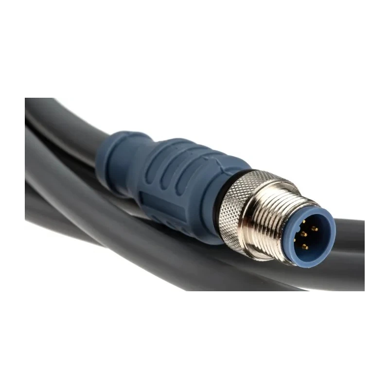 Turck Male 5 Way M12 to Female 5 Way Polyvinyl Chloride Sensor Actuator Cable 2 m RSC 572-2M