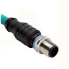 Turck M12 RJ45 Ethernet Cable Cat5e 10 m Length Teal Thermoplastic Elastomer Jacket RJ45
