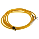 Turck Sensor Actuator Cable Female 3 Way M8 to Unterminated 2 m, Yellow PVC Jacket PKG 3Z-2