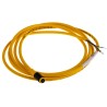 Turck Sensor Actuator Cable Female 3 Way M8 to Unterminated 2 m, Yellow PVC Jacket PKG 3Z-2